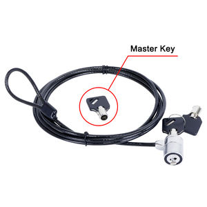 यूनिवर्सल पॉस सुरक्षा कंप्यूटर केबल लॉक मास्टर कुंजी <span class=keywords><strong>3</strong></span>*7 मिमी स्लॉट लॉक लैपटॉप केबल - Product Image 2