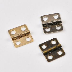 Charnière en métal de type H 12x13mm, plaqué bronze jaune argenté, pour boîte cadeau, artisanat, quincaillerie de bagages - Product Image 3