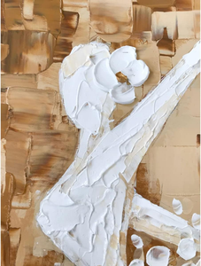 Pintura al óleo de bailarina de <span class=keywords><strong>Ballet</strong></span> hecha a mano sobre lienzo textura 3D paleta cuchillo moderno pintado a mano arte de la pared abstracto decoración pintura - Product Image 2