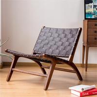 Meubles de créateur modernes en cuir véritable, salon de loisirs, meubles de maison, accent, fauteuil iola