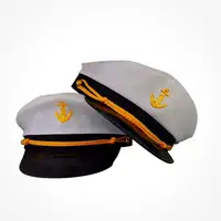 A buon mercato di Modo di Prezzi Marinaio Nave Yacht Barca Capitano Cappello Cosplay Cappello Da Marinaio