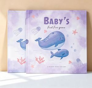 Cute Design <b>First</b>-Year Baby Growth Memories Journal A5 Hardcover Activity Book Spiral <b>Binding</b> PP Cover Material Perfect Gift - Product Image 4