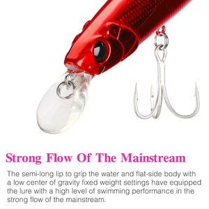 TSURINOYA <span class=keywords><strong>Esca</strong></span> Artificiale Affondante Minnow DW77 110mm 22g, Lancio 0.8-1.2m, <span class=keywords><strong>per</strong></span> <span class=keywords><strong>Trota</strong></span>, Luccio, Spigola, Jerkbait, Esche da Pesca Fluviale - Product Image 3