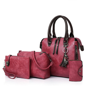 Venda quente Mulheres De Luxo, Bolsa Bolsas De Couro Pu Bolsa Senhora <span class=keywords><strong>4</strong></span> Peças Um Conjunto Sacos De Ombro Designer Tote <span class=keywords><strong>Bag</strong></span> - Product Image 4