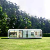 Maison conteneur modulaire moderne en acier Villa capsule spatiale portable Cabine apple modulaire préfabriquée pour hôtel