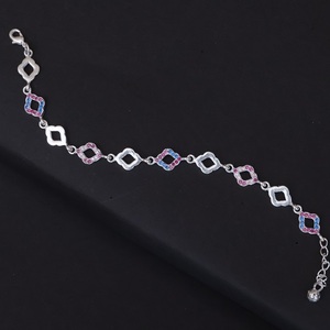Modern <b>Silver</b> <b>Bracelet</b> Elegant Wrist Jewelry Accessory for Women and <b>Men</b> with Contemporary Fashion Appeal - Product Image 4