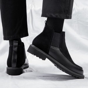 <span class=keywords><strong>Stivaletti</strong></span> Chelsea Alti da <span class=keywords><strong>Uomo</strong></span> in Stile British con Suola Spessa, Numeri 38-46, Soletta in Vera <span class=keywords><strong>Pelle</strong></span>, Morbidi alla Caviglia per Estate e Inverno - Product Image 3