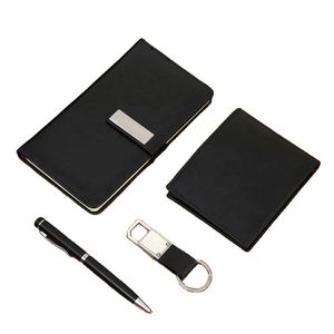 Juego de Regalo Ejecutivo de Cuero PU Personalizado Premium con Cuaderno Impreso Digital, Bolígrafo y Llavero - Regalos Promocionales Corporativos - Product Image 3