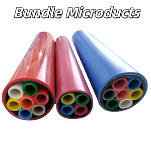 Conducto de Fibra Óptica Multivía de HDPE con Núcleo de Silicona, Sistema de Tubería Subterránea para Cable de Fibra Óptica Soplada FTTH de 4 y 7 Vías - Product Image 1