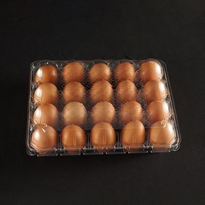 Boîte à œufs en plastique PET transparente jetable personnalisée, boîte en plastique blister, conteneur à œufs en plastique pour 6, 8, 10, 12, 15, 20, 25, 30 trous - Product Image 2