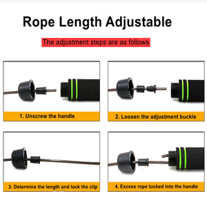 Dây Nhảy Có Thể Điều Chỉnh Cao Cấp Dây Thép Tốc Độ Cao Dây Cáp Mang Dây Nhảy - Product Image 4