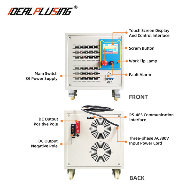 Galvanized Power Supply 3 Phases Input 380vac 1000vdc 15a 15kw Max Power Supply