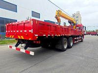 Grúa hidráulica telescópica Dongfeng Heavy 6x4 montada en camión con pluma telescópica de 8-12 toneladas para elevación en construcción