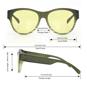 <span class=keywords><strong>2026</strong></span>年カスタムロゴ入りオールテレーンドライビングサングラスUV400偏光アンチグレア軽量ニューフィットオーバーグラスキャンプサイクリング用 - Product Image 3
