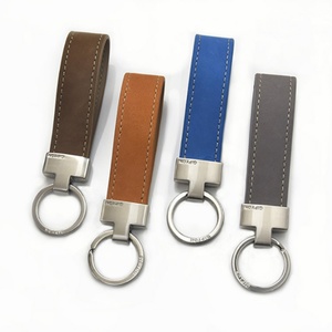 Wholesale Keychain Accessories Genuine Luxury Premium Retro <b>Leather</b> <b>Key</b> <b>Chain</b> Custom Brand Logo <b>Leather</b> Keychain - Product Image 5