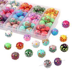 14mm Hand-Painted Diffused Glass <b>Beads</b> Cartoon Design Loose Material for <b>Bracelet</b> Necklace Jewelry Making Crystal Lampwork - Product Image 5