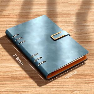 Loose-<b>leaf</b> Detachable Business Meeting Notebook Customise Logo A5 Pu Leather Printing Notebook - Product Image 5
