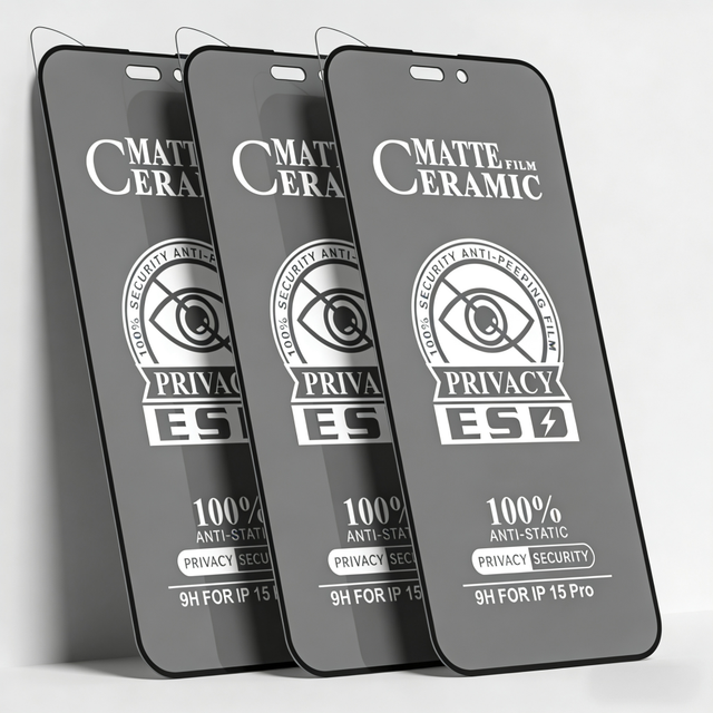 High Clarity Matte Tempered Glass Privacy Screen Protector with 9H Hardness Full Coverage for vivo Y300I Y21D Y31 5G V70 LITE