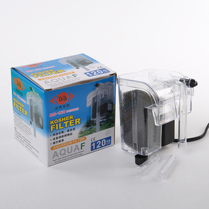 Filtro a cascata a parete in plastica per acquari 5W pompa di ossigeno esterna con cotone per piccoli serbatoi di tartaruga - Product Image 3