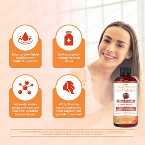 LDJ Fabricante OEM, Multivitamínico Líquido <span class=keywords><strong>para</strong></span> <span class=keywords><strong>el</strong></span> Crecimiento del Cabello, Vitaminas C, A, D, E, <span class=keywords><strong>Complejo</strong></span> <span class=keywords><strong>B</strong></span>, <span class=keywords><strong>para</strong></span> Adultos, Crecimiento del Cabello, Apoyo Inmunológico - Product Image 4