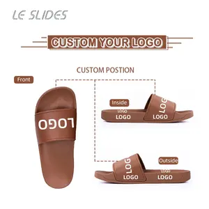 Design Männer Hausschuhe Custom Printed Logo Hausschuhe Sublimation Leere Sandalen Männer Designer Einfarbige Slipper Sandalen