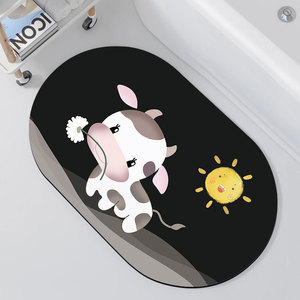Alfombrilla absorbente de tierra de diatomeas para baño, nuevo tipo de alfombrilla antideslizante para la entrada del baño, alfombrilla para inodoro - Product Image 3