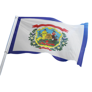 Produit promotionnel, livraison rapide, 3x5 pieds, 100% Polyester, toute impression de Logo, utilisé à l'école, drapeau personnalisé de l'état de la guinée occidentale - Product Image 1