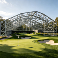Produsen Struktur Baja OEM/ODM, Stadion Golf Indoor Grandstan, Rangka Struktur Baja Lapangan Olahraga untuk Dijual