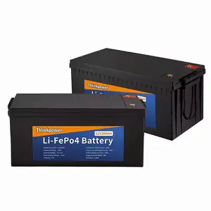 Baterai Surya Lithium untuk sepeda listrik, mobil Lifepo4 48V 200Ah 12V 24V OEM ODM