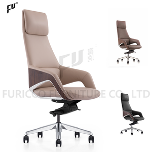 Venta al por mayor de lujo ergonómico moderno giratorio Manager silla de oficina ajustable para el trabajo ejecutivo de cuero genuino sillas de oficina - Product Image 1