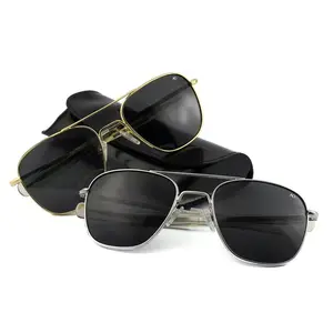 Nuovi occhiali da sole in vetro retro men & #039;s AO pilot occhiali da sole HD driving glasses export occhiali da sole