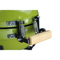 Mini barbecue Kamado de 12 pouces en noir, barbecue au charbon de bois portable pour table, pour un barbecue sans fumée