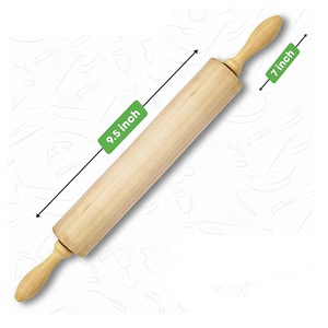 Nudel holz aus Holz zum Backen einer langen Teig walze für alle Back bedürfnisse - Product Image 3