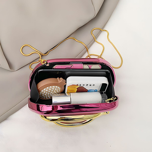 Bolso de mano de verano 2026, nuevo, estilo retro clásico con asa metálica, bolso de hombro, bandolera moderna y personalizada - Product Image 5