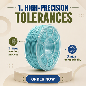Filament d'imprimante 3D Aigao sans enchevêtrement 1,75 mm <span class=keywords><strong>PLA</strong></span> PETG TPU Bobine de 1 kg Alimentation stable pour imprimantes 3D FDM de bureau - Product Image 1