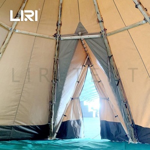 Tienda <span class=keywords><strong>de</strong></span> Campaña <span class=keywords><strong>Tipi</strong></span> Piramidal para Exteriores, Tienda <span class=keywords><strong>de</strong></span> Campaña India para Acampar, Tienda <span class=keywords><strong>de</strong></span> Campaña <span class=keywords><strong>Tipi</strong></span> para 20 Personas - Product Image 4
