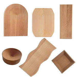 Plateaux de service en bois, en bambou, en hêtre nordique, pour aliments, pain, café, thé, vente en gros - Product Image 5