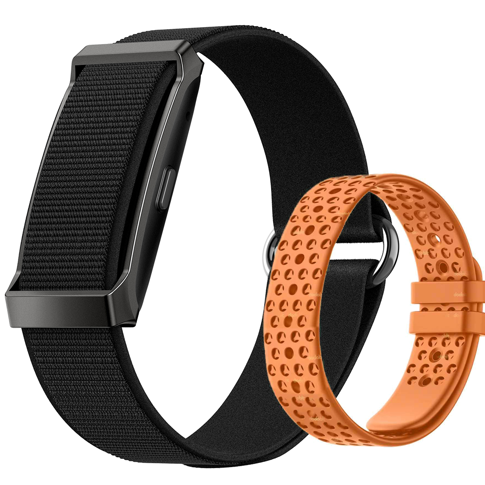 Nylon noir + silicone orange