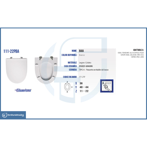 Sedile WC Compatibile con Vaso Pozzi Ginori Baia - Product Image 5