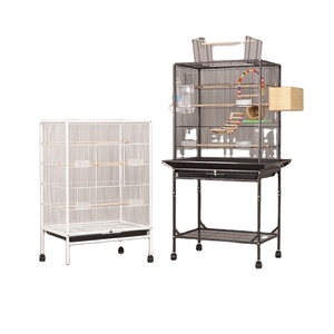 <b>Bird</b> Cage for Parrot Small Medium Large <b>Birds</b> Durable Metal Pet Cage with <b>Feeder</b> Perch Easy Clean Breeding Use - Product Image 2