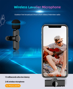 Professionale In Diretta Streaming Pocket Mini Collare Del Risvolto Tie-clip MICROFONO Senza Fili Lavalier Microfono per Iphone <span class=keywords><strong>Android</strong></span> - Product Image 5