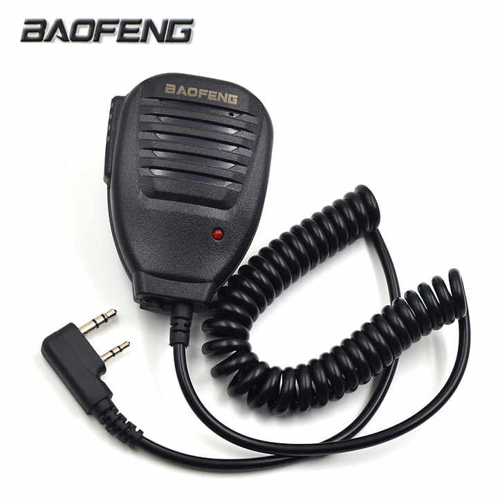 Microphone PTT Pour Talkie-walkie Baofeng UV-5R, AR-152, UV-6R Et Plus