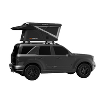 Tente de toit de voiture ADA OVERLAND Z-Type, grande capacité, imperméable, pour 2-3 personnes, coque rigide en aluminium, avec tapis anti-humidité