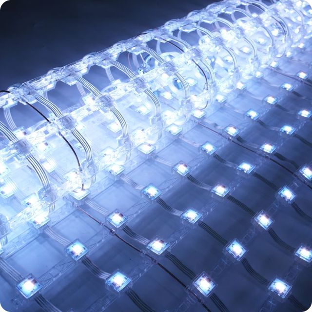 Wholesale High Quality XQD Mesh LED Pixel Light Wall Display 3D Outdoor Waterproof Transparent Screen SDK Wayfinding Elevator