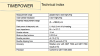 Instrumento de Prueba de Valor de Ácido TIMEPOWER TP632, Diseño de Bajo Consumo con un Solo Chip, Detección Rápida y Precisa de la Acidez del Aceite Hidráulico