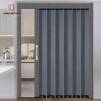 Puertas Corredizas Plegables Modernas de Aleación de Aluminio para Baño, con Malla de Acero Inoxidable