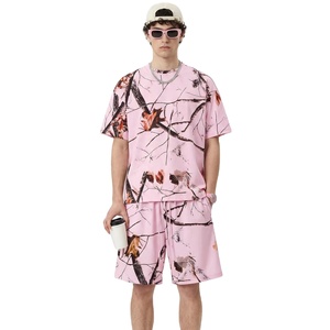 Nuovo Completo Estivo da Uomo: T-shirt a Maniche Corte con Stampa Camouflage 3D e Pantaloncini, Stile Hip Hop, Asciugatura Rapida - Product Image 1