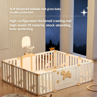 Parc de jeu pour bébé, clôture de sécurité écologique en plastique durable pour chambre d'enfant, espace de jeu intérieur multi-combinable pour tout-petits, pliable