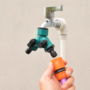 Raccord en Y en plastique pour tuyau d'arrosage, séparateur 1 vers 2 pour tuyau de jardin, installation facile, connecteur de tuyau en vrac - Product Image 2