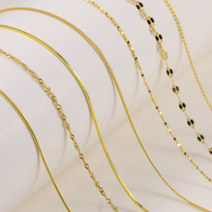 Collar de Plata 925 CANNER, Cadena de Ondas de Agua, Cadena de Hueso de Serpiente, Cadena de Cuentas Cruzadas, 18 Pulgadas, Varios Tipos, Collar de Cadenas Múltiples - Product Image 3